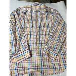 PAUL & SHARK YACHTING Mens Button Down Shirt Size 43 Long Sleeve Plaid Checks